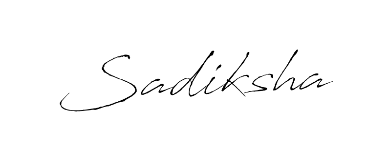 Antro_Vectra is a professional signature style that is perfect for those who want to add a touch of class to their signature. It is also a great choice for those who want to make their signature more unique. Get Sadiksha name to fancy signature for free. Sadiksha signature style 6 images and pictures png