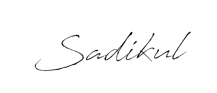 Sadikul stylish signature style. Best Handwritten Sign (Antro_Vectra) for my name. Handwritten Signature Collection Ideas for my name Sadikul. Sadikul signature style 6 images and pictures png