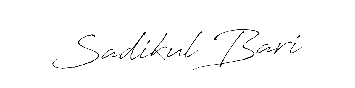 Create a beautiful signature design for name Sadikul Bari. With this signature (Antro_Vectra) fonts, you can make a handwritten signature for free. Sadikul Bari signature style 6 images and pictures png