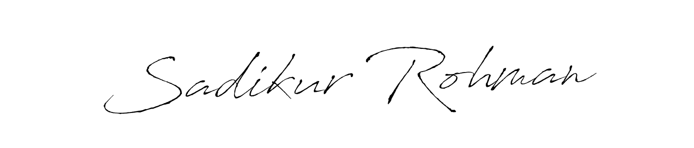 Design your own signature with our free online signature maker. With this signature software, you can create a handwritten (Antro_Vectra) signature for name Sadikur Rohman. Sadikur Rohman signature style 6 images and pictures png