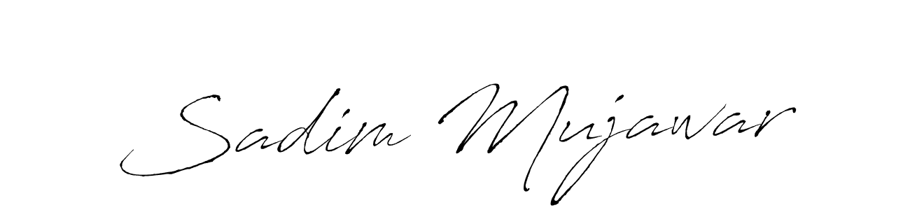 Sadim Mujawar stylish signature style. Best Handwritten Sign (Antro_Vectra) for my name. Handwritten Signature Collection Ideas for my name Sadim Mujawar. Sadim Mujawar signature style 6 images and pictures png