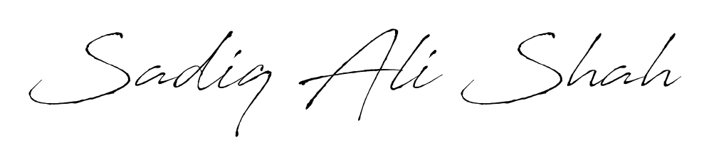 Similarly Antro_Vectra is the best handwritten signature design. Signature creator online. You can use it as an online autograph creator for name Sadiq Ali Shah. Sadiq Ali Shah signature style 6 images and pictures png