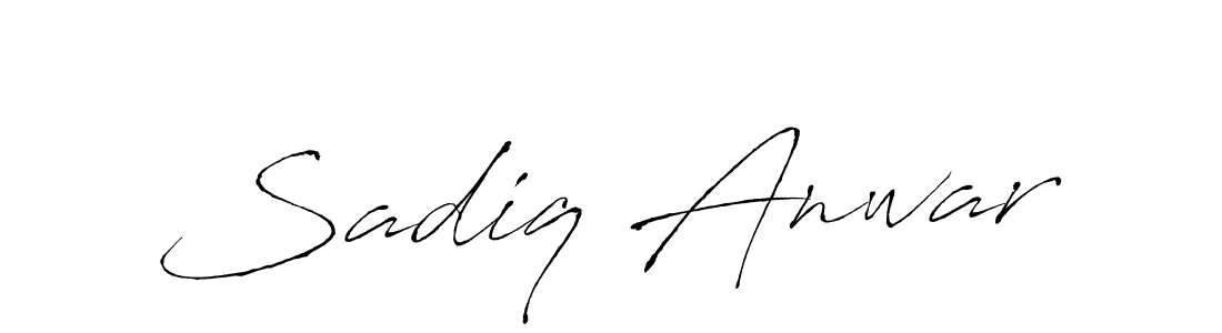 How to make Sadiq Anwar signature? Antro_Vectra is a professional autograph style. Create handwritten signature for Sadiq Anwar name. Sadiq Anwar signature style 6 images and pictures png