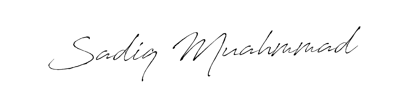 Sadiq Muahmmad stylish signature style. Best Handwritten Sign (Antro_Vectra) for my name. Handwritten Signature Collection Ideas for my name Sadiq Muahmmad. Sadiq Muahmmad signature style 6 images and pictures png