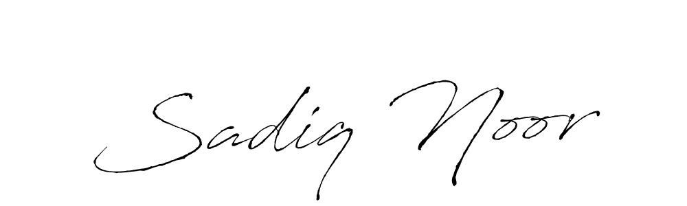 Use a signature maker to create a handwritten signature online. With this signature software, you can design (Antro_Vectra) your own signature for name Sadiq Noor. Sadiq Noor signature style 6 images and pictures png