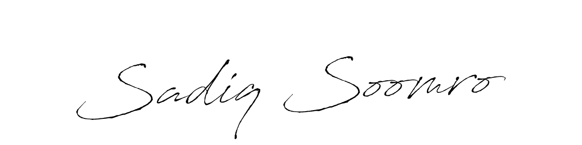 Make a beautiful signature design for name Sadiq Soomro. Use this online signature maker to create a handwritten signature for free. Sadiq Soomro signature style 6 images and pictures png