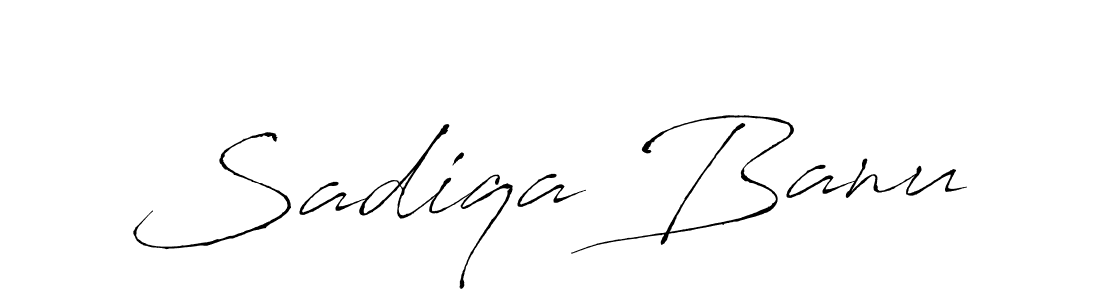 Design your own signature with our free online signature maker. With this signature software, you can create a handwritten (Antro_Vectra) signature for name Sadiqa Banu. Sadiqa Banu signature style 6 images and pictures png