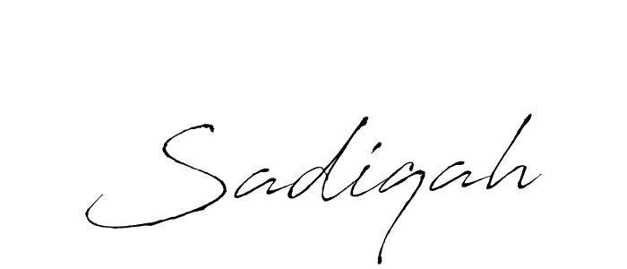 You should practise on your own different ways (Antro_Vectra) to write your name (Sadiqah) in signature. don't let someone else do it for you. Sadiqah signature style 6 images and pictures png