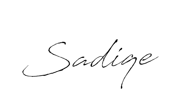 if you are searching for the best signature style for your name Sadiqe. so please give up your signature search. here we have designed multiple signature styles  using Antro_Vectra. Sadiqe signature style 6 images and pictures png