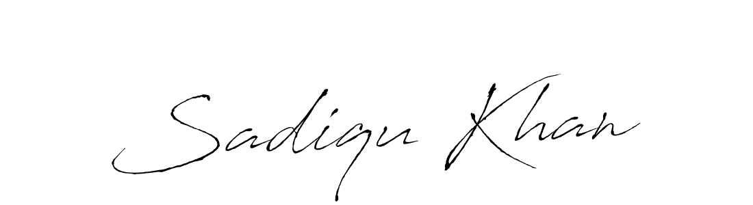 Create a beautiful signature design for name Sadiqu Khan. With this signature (Antro_Vectra) fonts, you can make a handwritten signature for free. Sadiqu Khan signature style 6 images and pictures png