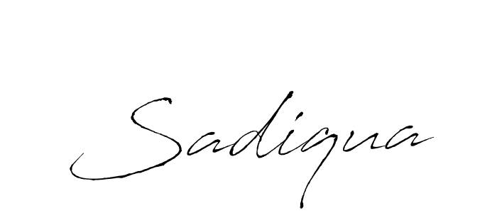 Sadiqua stylish signature style. Best Handwritten Sign (Antro_Vectra) for my name. Handwritten Signature Collection Ideas for my name Sadiqua. Sadiqua signature style 6 images and pictures png