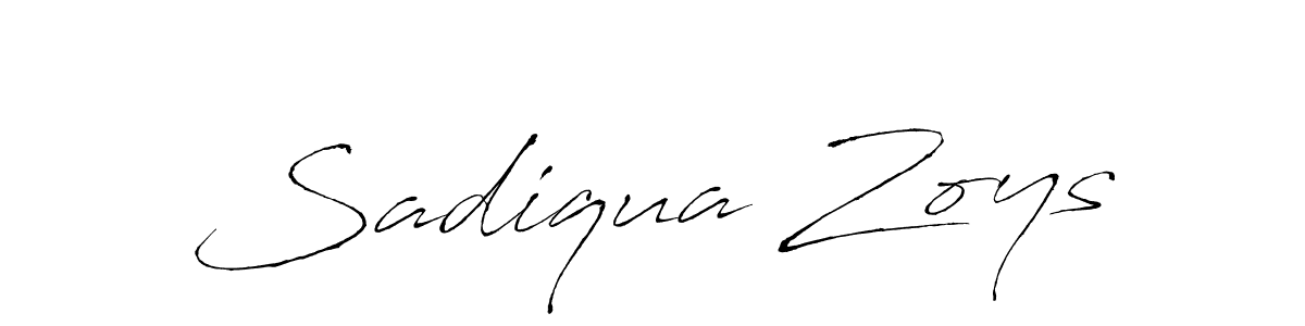 It looks lik you need a new signature style for name Sadiqua Zoys. Design unique handwritten (Antro_Vectra) signature with our free signature maker in just a few clicks. Sadiqua Zoys signature style 6 images and pictures png