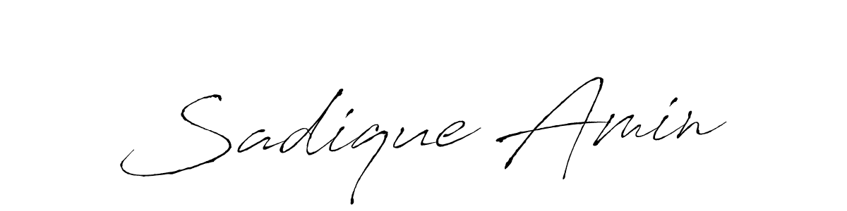 Design your own signature with our free online signature maker. With this signature software, you can create a handwritten (Antro_Vectra) signature for name Sadique Amin. Sadique Amin signature style 6 images and pictures png