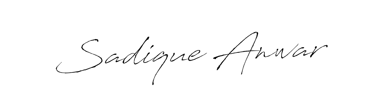 Also we have Sadique Anwar name is the best signature style. Create professional handwritten signature collection using Antro_Vectra autograph style. Sadique Anwar signature style 6 images and pictures png