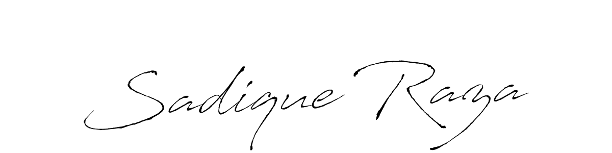 Sadique Raza stylish signature style. Best Handwritten Sign (Antro_Vectra) for my name. Handwritten Signature Collection Ideas for my name Sadique Raza. Sadique Raza signature style 6 images and pictures png