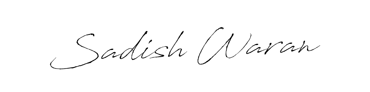 Antro_Vectra is a professional signature style that is perfect for those who want to add a touch of class to their signature. It is also a great choice for those who want to make their signature more unique. Get Sadish Waran name to fancy signature for free. Sadish Waran signature style 6 images and pictures png