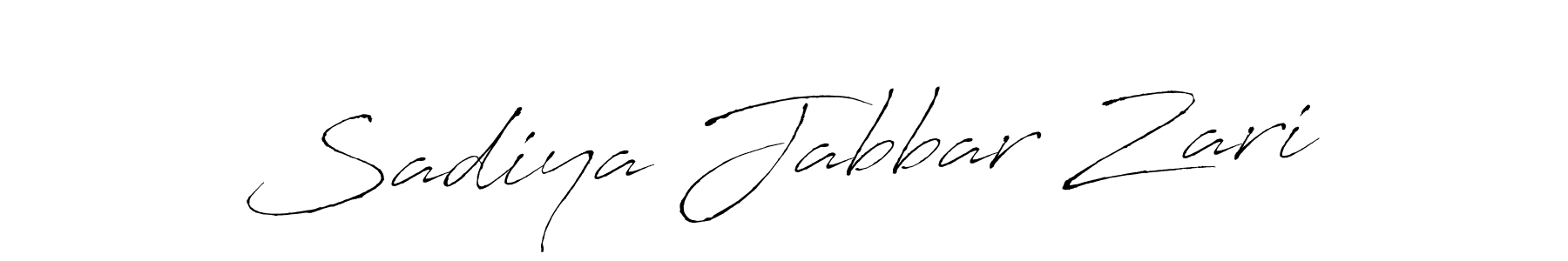 How to make Sadiya Jabbar Zari signature? Antro_Vectra is a professional autograph style. Create handwritten signature for Sadiya Jabbar Zari name. Sadiya Jabbar Zari signature style 6 images and pictures png