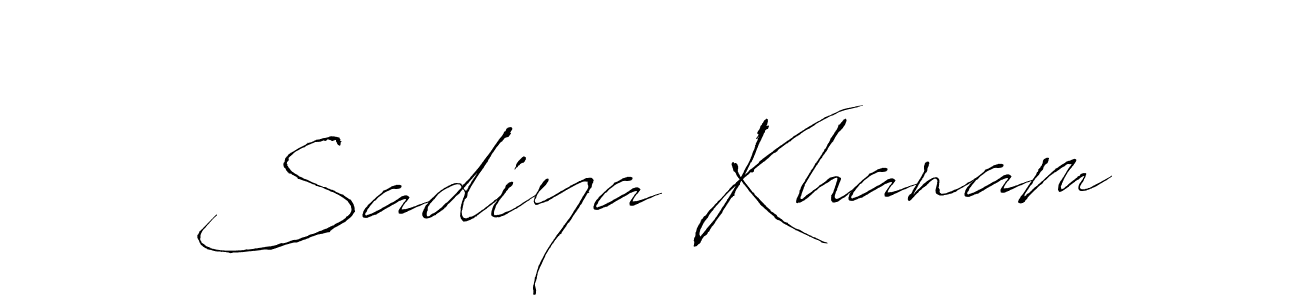 Sadiya Khanam stylish signature style. Best Handwritten Sign (Antro_Vectra) for my name. Handwritten Signature Collection Ideas for my name Sadiya Khanam. Sadiya Khanam signature style 6 images and pictures png
