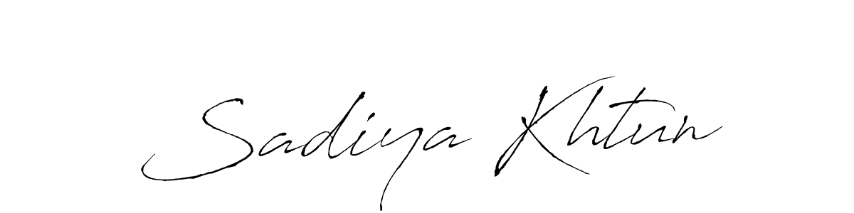 Design your own signature with our free online signature maker. With this signature software, you can create a handwritten (Antro_Vectra) signature for name Sadiya Khtun. Sadiya Khtun signature style 6 images and pictures png