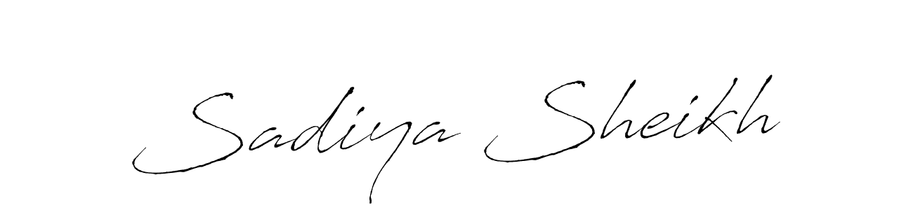 The best way (Antro_Vectra) to make a short signature is to pick only two or three words in your name. The name Sadiya Sheikh include a total of six letters. For converting this name. Sadiya Sheikh signature style 6 images and pictures png