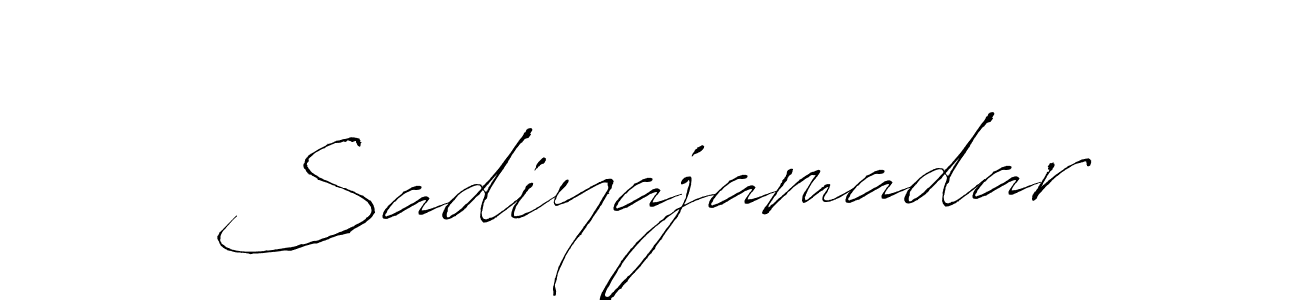 Also we have Sadiyajamadar name is the best signature style. Create professional handwritten signature collection using Antro_Vectra autograph style. Sadiyajamadar signature style 6 images and pictures png