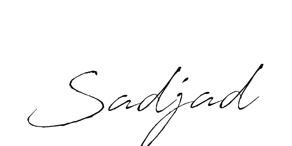 How to make Sadjad signature? Antro_Vectra is a professional autograph style. Create handwritten signature for Sadjad name. Sadjad signature style 6 images and pictures png