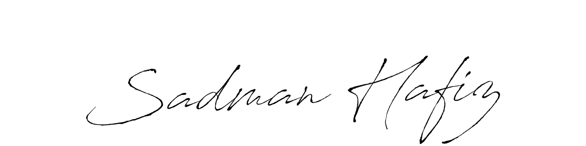 The best way (Antro_Vectra) to make a short signature is to pick only two or three words in your name. The name Sadman Hafiz include a total of six letters. For converting this name. Sadman Hafiz signature style 6 images and pictures png