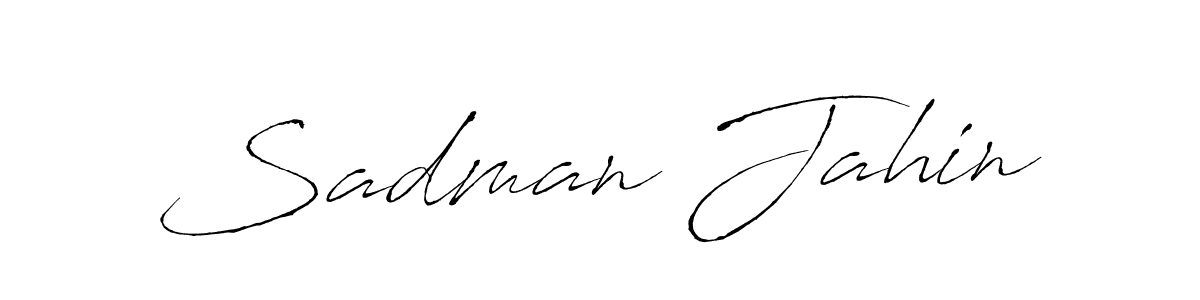 Sadman Jahin stylish signature style. Best Handwritten Sign (Antro_Vectra) for my name. Handwritten Signature Collection Ideas for my name Sadman Jahin. Sadman Jahin signature style 6 images and pictures png