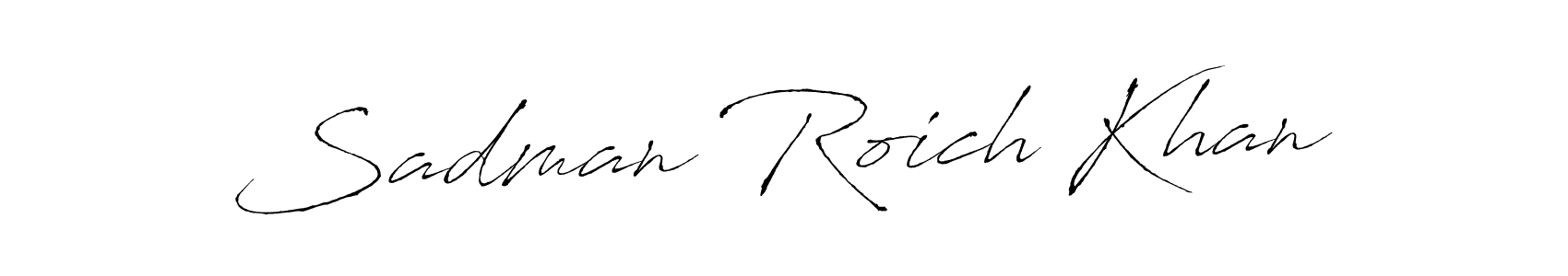 Similarly Antro_Vectra is the best handwritten signature design. Signature creator online .You can use it as an online autograph creator for name Sadman Roich Khan. Sadman Roich Khan signature style 6 images and pictures png