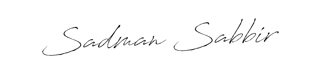 Make a beautiful signature design for name Sadman Sabbir. With this signature (Antro_Vectra) style, you can create a handwritten signature for free. Sadman Sabbir signature style 6 images and pictures png