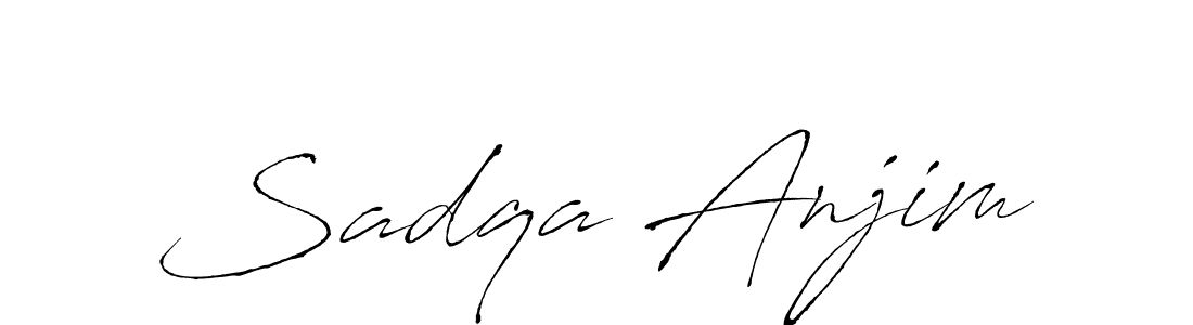 Use a signature maker to create a handwritten signature online. With this signature software, you can design (Antro_Vectra) your own signature for name Sadqa Anjim. Sadqa Anjim signature style 6 images and pictures png