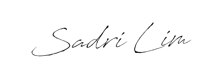 Make a beautiful signature design for name Sadri Lim. With this signature (Antro_Vectra) style, you can create a handwritten signature for free. Sadri Lim signature style 6 images and pictures png
