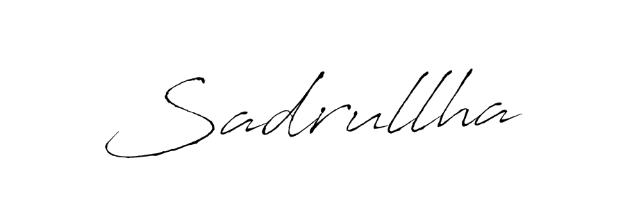 Make a beautiful signature design for name Sadrullha. With this signature (Antro_Vectra) style, you can create a handwritten signature for free. Sadrullha signature style 6 images and pictures png