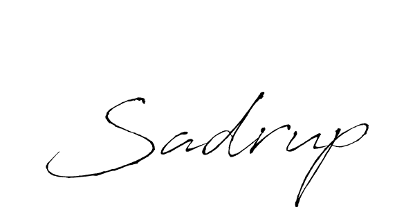 How to make Sadrup name signature. Use Antro_Vectra style for creating short signs online. This is the latest handwritten sign. Sadrup signature style 6 images and pictures png