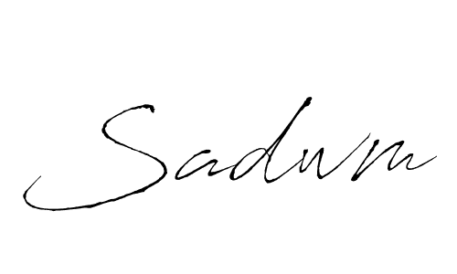 How to make Sadwm signature? Antro_Vectra is a professional autograph style. Create handwritten signature for Sadwm name. Sadwm signature style 6 images and pictures png