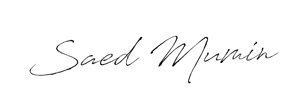 The best way (Antro_Vectra) to make a short signature is to pick only two or three words in your name. The name Saed Mumin include a total of six letters. For converting this name. Saed Mumin signature style 6 images and pictures png