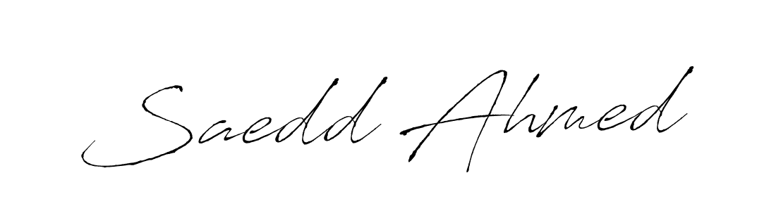 Create a beautiful signature design for name Saedd Ahmed. With this signature (Antro_Vectra) fonts, you can make a handwritten signature for free. Saedd Ahmed signature style 6 images and pictures png