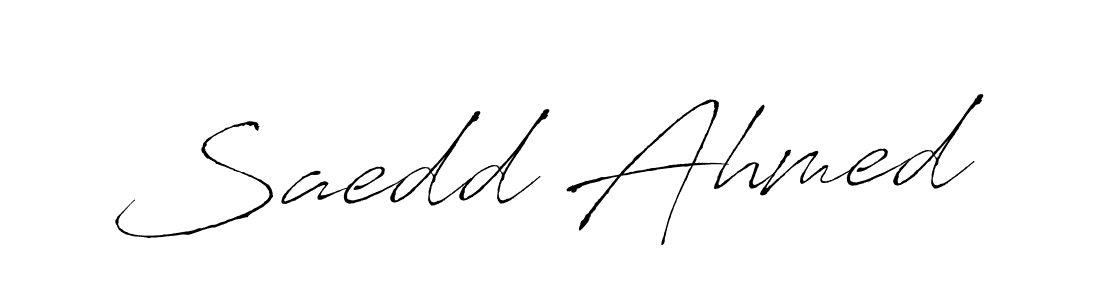 Also we have Saedd Ahmed name is the best signature style. Create professional handwritten signature collection using Antro_Vectra autograph style. Saedd Ahmed signature style 6 images and pictures png