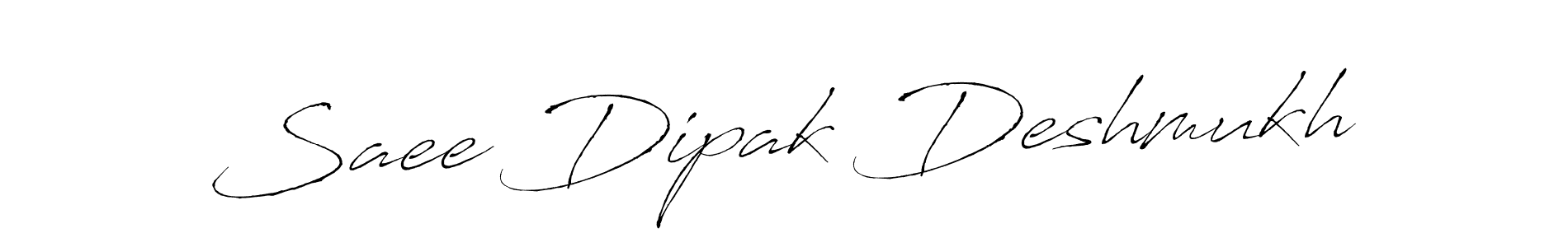 Design your own signature with our free online signature maker. With this signature software, you can create a handwritten (Antro_Vectra) signature for name Saee Dipak Deshmukh. Saee Dipak Deshmukh signature style 6 images and pictures png