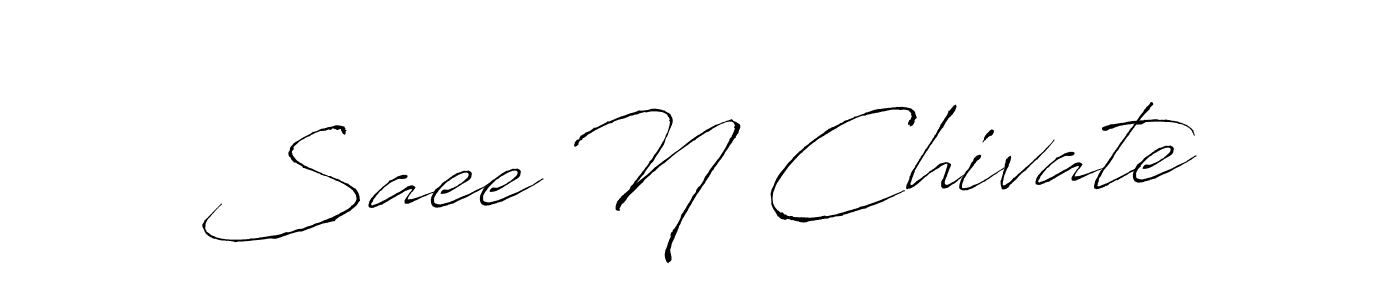 How to make Saee N Chivate signature? Antro_Vectra is a professional autograph style. Create handwritten signature for Saee N Chivate name. Saee N Chivate signature style 6 images and pictures png
