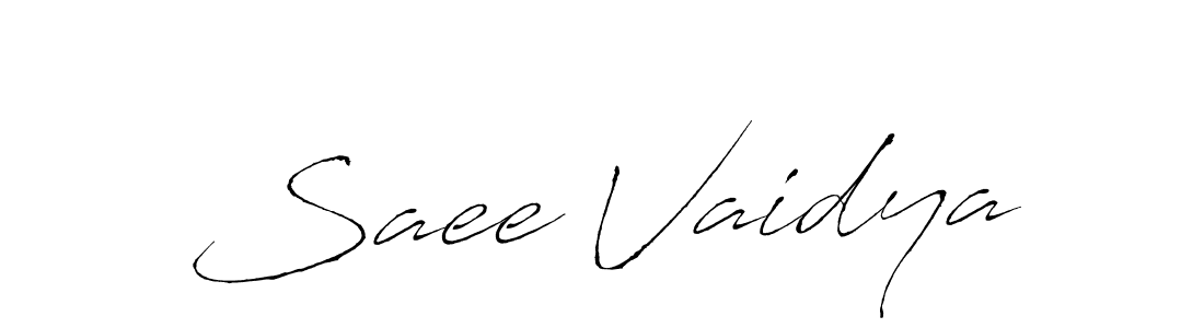 Make a beautiful signature design for name Saee Vaidya. With this signature (Antro_Vectra) style, you can create a handwritten signature for free. Saee Vaidya signature style 6 images and pictures png