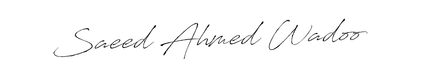 Make a beautiful signature design for name Saeed Ahmed Wadoo. Use this online signature maker to create a handwritten signature for free. Saeed Ahmed Wadoo signature style 6 images and pictures png