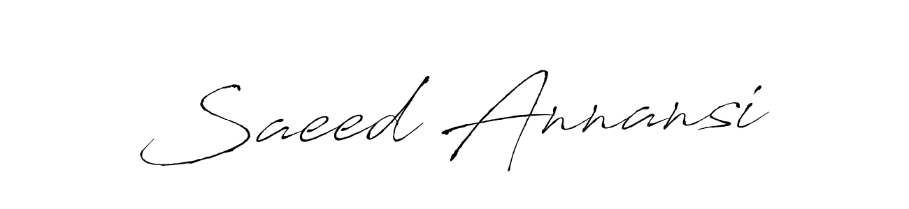Make a beautiful signature design for name Saeed Annansi. Use this online signature maker to create a handwritten signature for free. Saeed Annansi signature style 6 images and pictures png