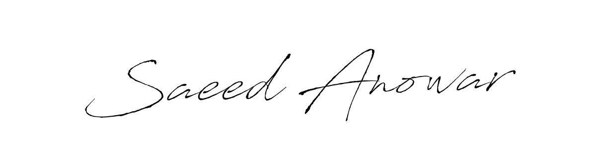 Also You can easily find your signature by using the search form. We will create Saeed Anowar name handwritten signature images for you free of cost using Antro_Vectra sign style. Saeed Anowar signature style 6 images and pictures png