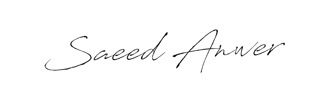 Antro_Vectra is a professional signature style that is perfect for those who want to add a touch of class to their signature. It is also a great choice for those who want to make their signature more unique. Get Saeed Anwer name to fancy signature for free. Saeed Anwer signature style 6 images and pictures png