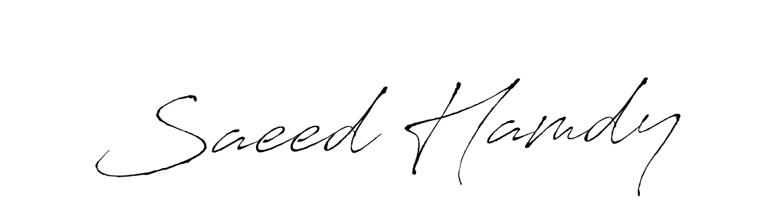Also You can easily find your signature by using the search form. We will create Saeed Hamdy name handwritten signature images for you free of cost using Antro_Vectra sign style. Saeed Hamdy signature style 6 images and pictures png
