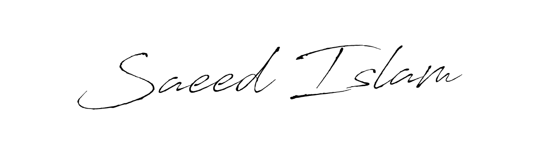 Saeed Islam stylish signature style. Best Handwritten Sign (Antro_Vectra) for my name. Handwritten Signature Collection Ideas for my name Saeed Islam. Saeed Islam signature style 6 images and pictures png