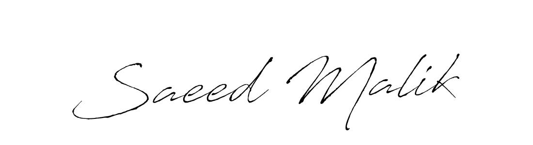 Use a signature maker to create a handwritten signature online. With this signature software, you can design (Antro_Vectra) your own signature for name Saeed Malik. Saeed Malik signature style 6 images and pictures png