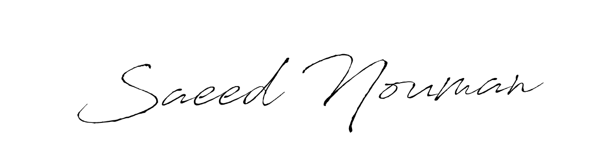 How to make Saeed Nouman signature? Antro_Vectra is a professional autograph style. Create handwritten signature for Saeed Nouman name. Saeed Nouman signature style 6 images and pictures png