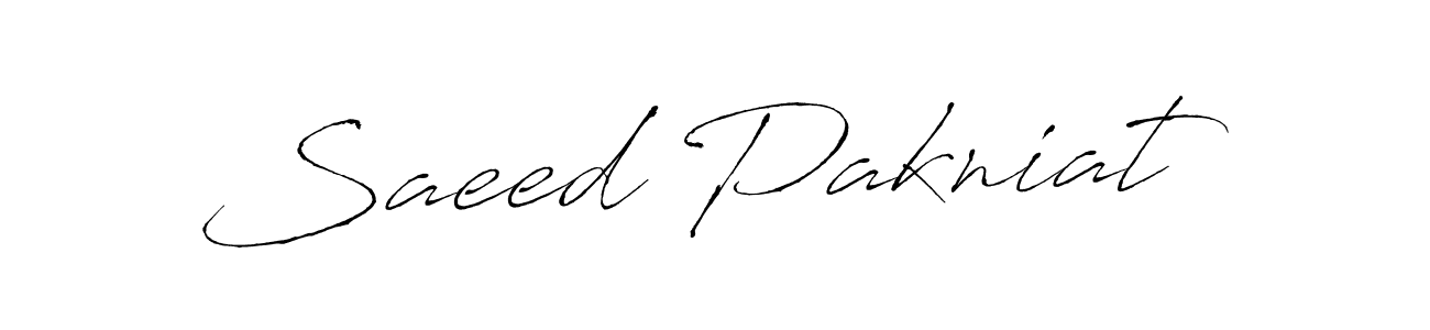 How to make Saeed Pakniat name signature. Use Antro_Vectra style for creating short signs online. This is the latest handwritten sign. Saeed Pakniat signature style 6 images and pictures png